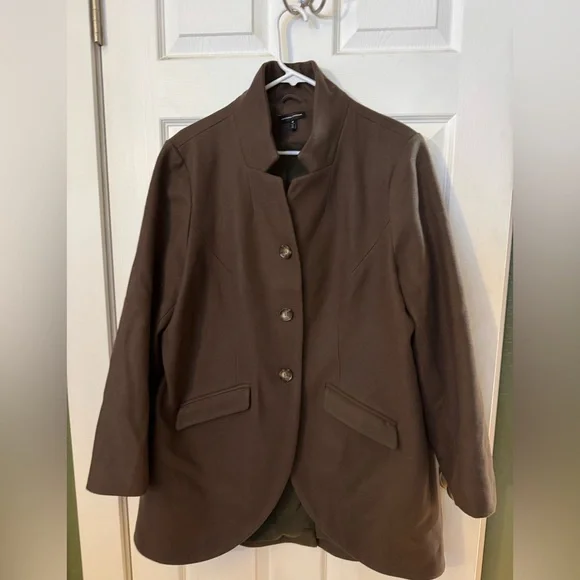 Universal Standard Equestrian Style Wool Blend Coat - Picture 1 of 6